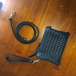 blue charming charlie clutch/crossbody